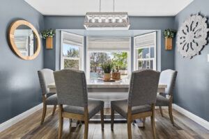 Dining room real estate photography shot in Los Alamos, New Mexico.